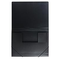 Папка на резинках BRAUBERG, стандарт, черная, до 300 листов, 0,5 мм, фото 4