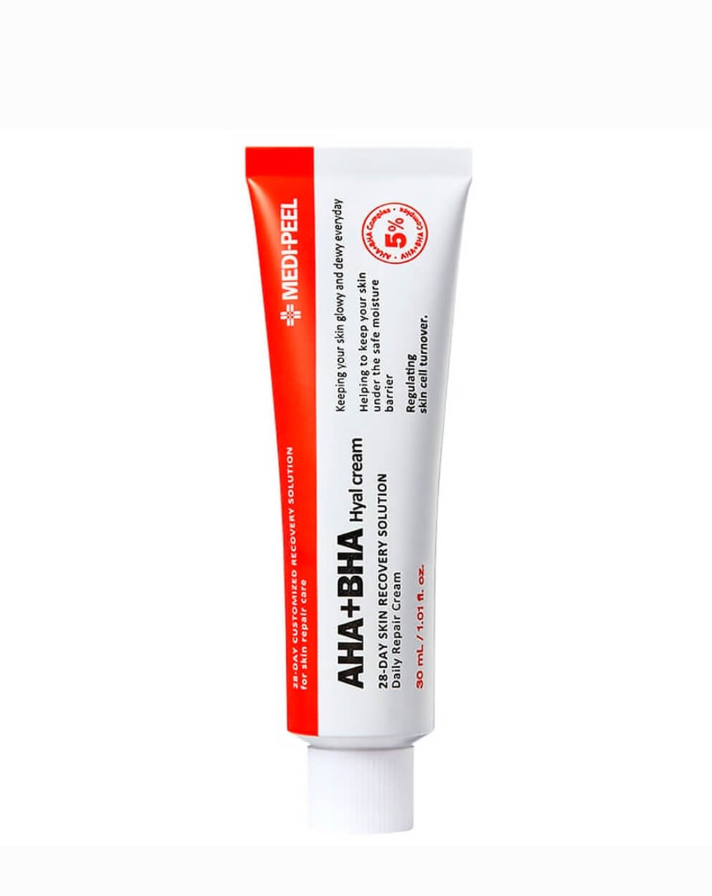 Обновляющий крем с Пантенолом и комплексом кислот Medi-Peel AHA BHA 28 Days Hyal Cream