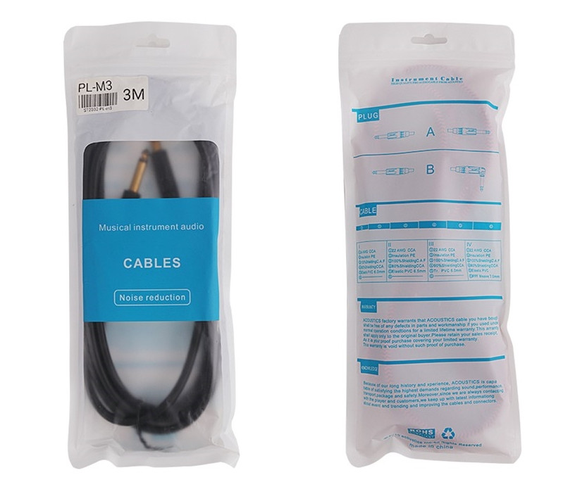 Кабель инструментальный Music Room 6.3 mm jack - 6.3 mm jack 6 м, фото 1