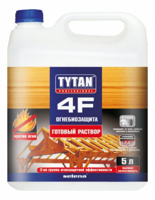 Огнебиозащита Tytan 4F (готовый раствор) 10л