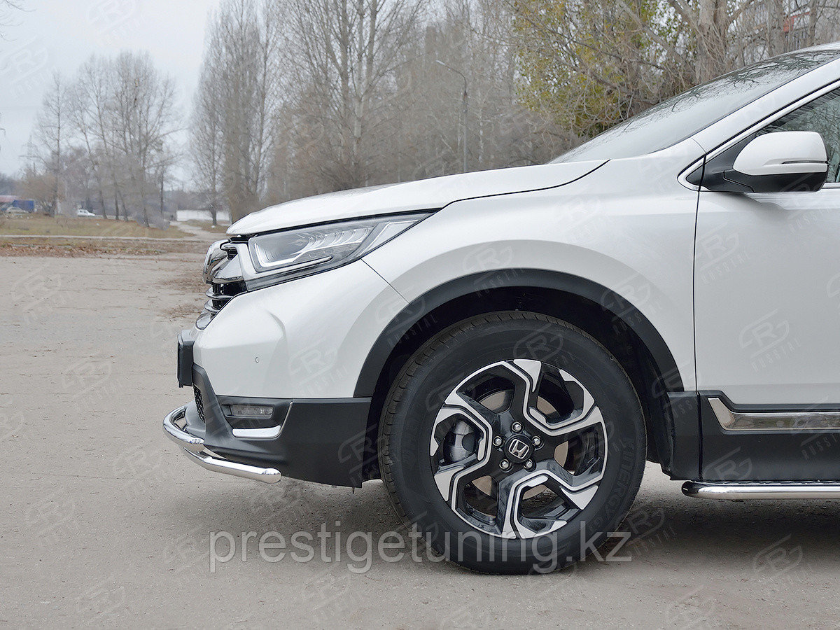 Защита переднего бампера d42 секции-d42 дуга Honda CR-V 2016-2019 - фото 4 - id-p105282273