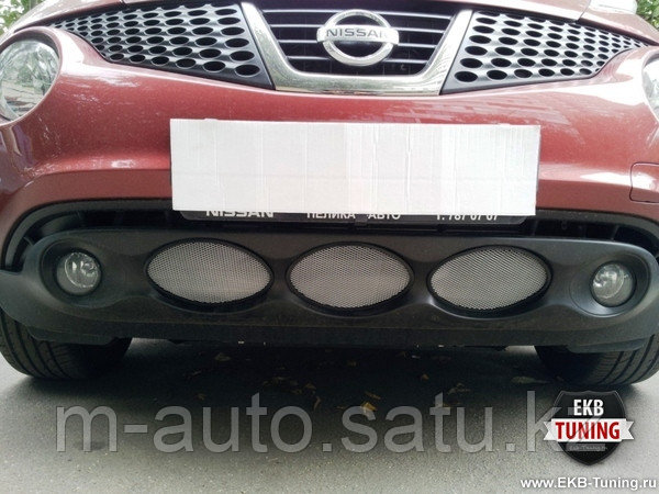Защитная сетка/решетка радиатора на Nissan Juke/Ниссан Жук 2010-2013 - фото 3 - id-p13168410