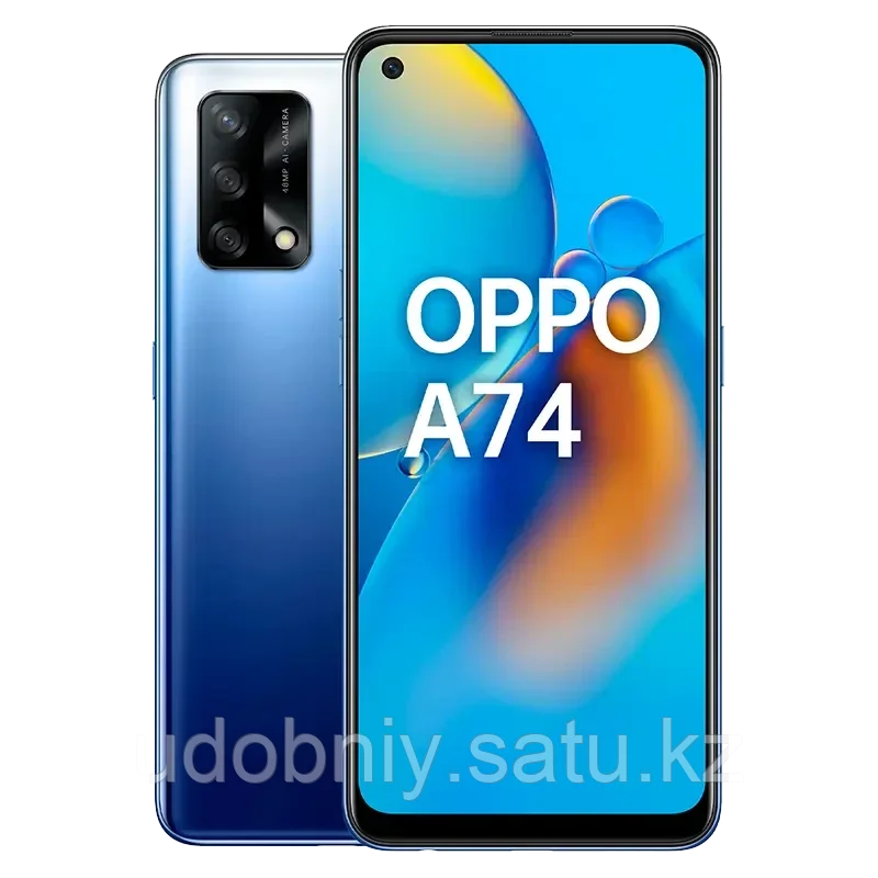 Смартфон ОРРО A74 4/128GB Midnight Blue