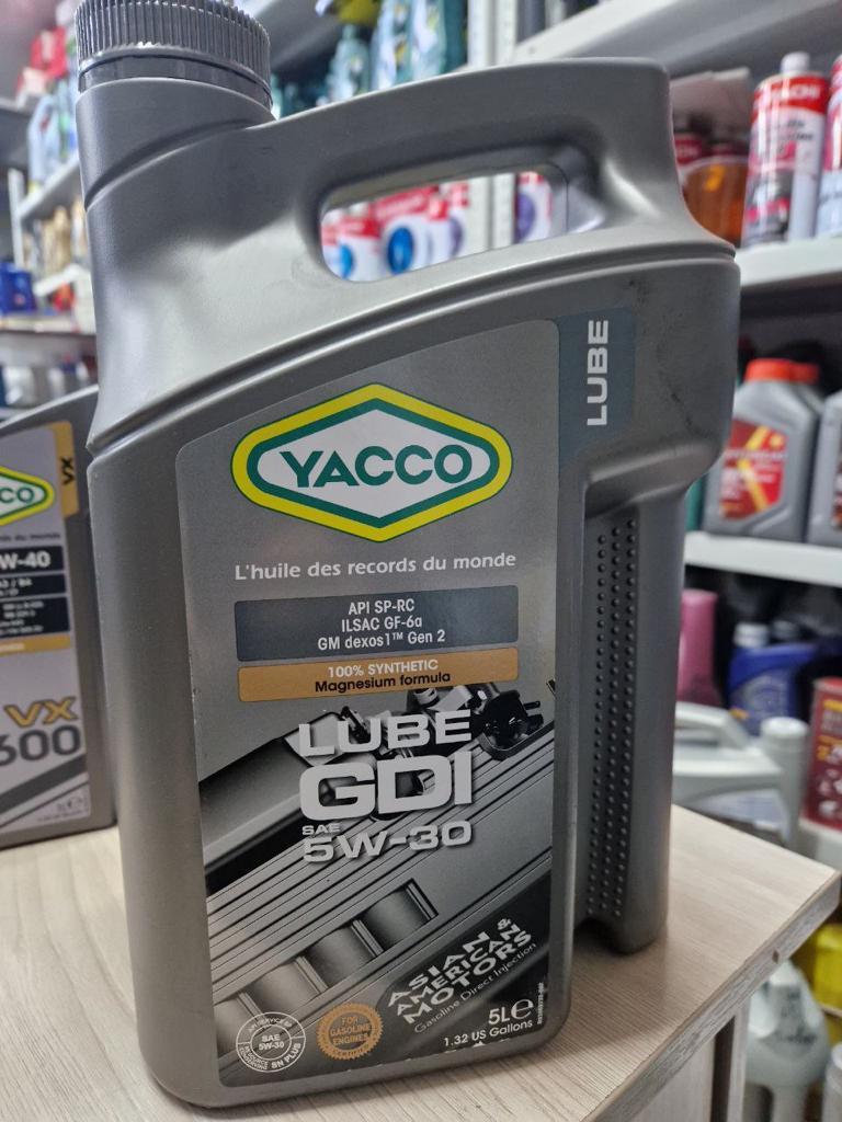 Моторное масло YACCO LUBE GDI 5W30 5л - фото 1 - id-p105283434
