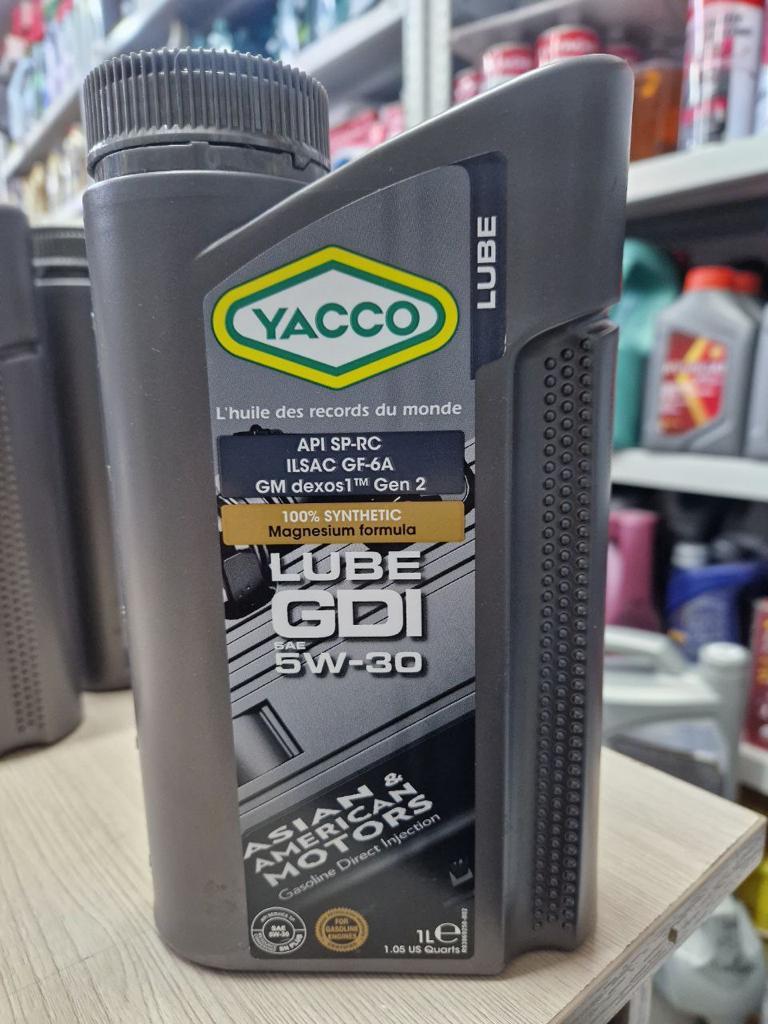 Моторное масло YACCO LUBE GDI 5W30 1л