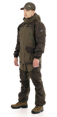 Демисезонный костюм для охоты Novatex СКАТ ОСЕНЬ 2021 (-15°C) (ткань таслан/хаки), размер 52-54 - фото 2 - id-p100999484