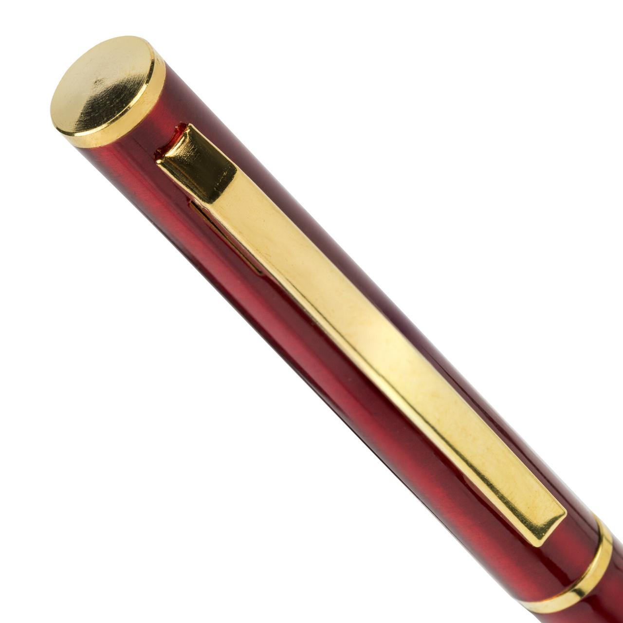 Ручка подарочная шариковая BRAUBERG "Slim Burgundy", корпус бордо, узел 1 мм, линия письма 0,7 мм, синяя - фото 2 - id-p105300482