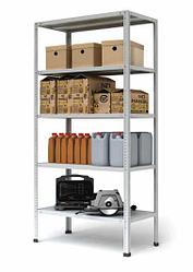 Стеллаж металлический (1800*700*300мм), 4 полки, доп полка 3218тг