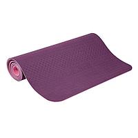 Коврик для йоги и фитнеса Profi-Fit в ассортименте (6 мм, фиолетовый/розовый, TPE)