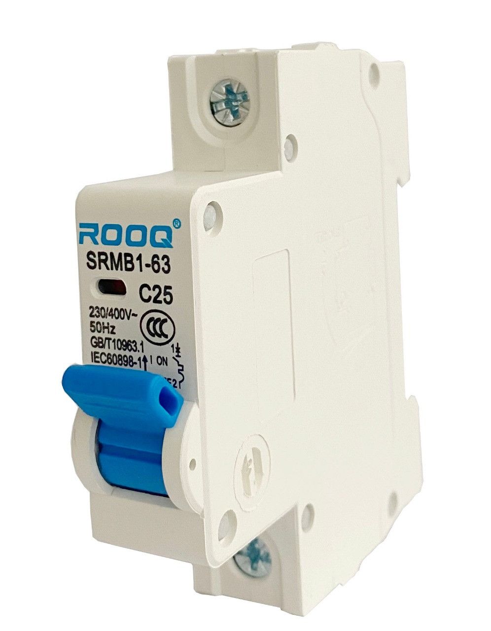Миниатюрный автоматический выключатель ROOQ SRMB1-63/2P C10A - фото 2 - id-p105303689