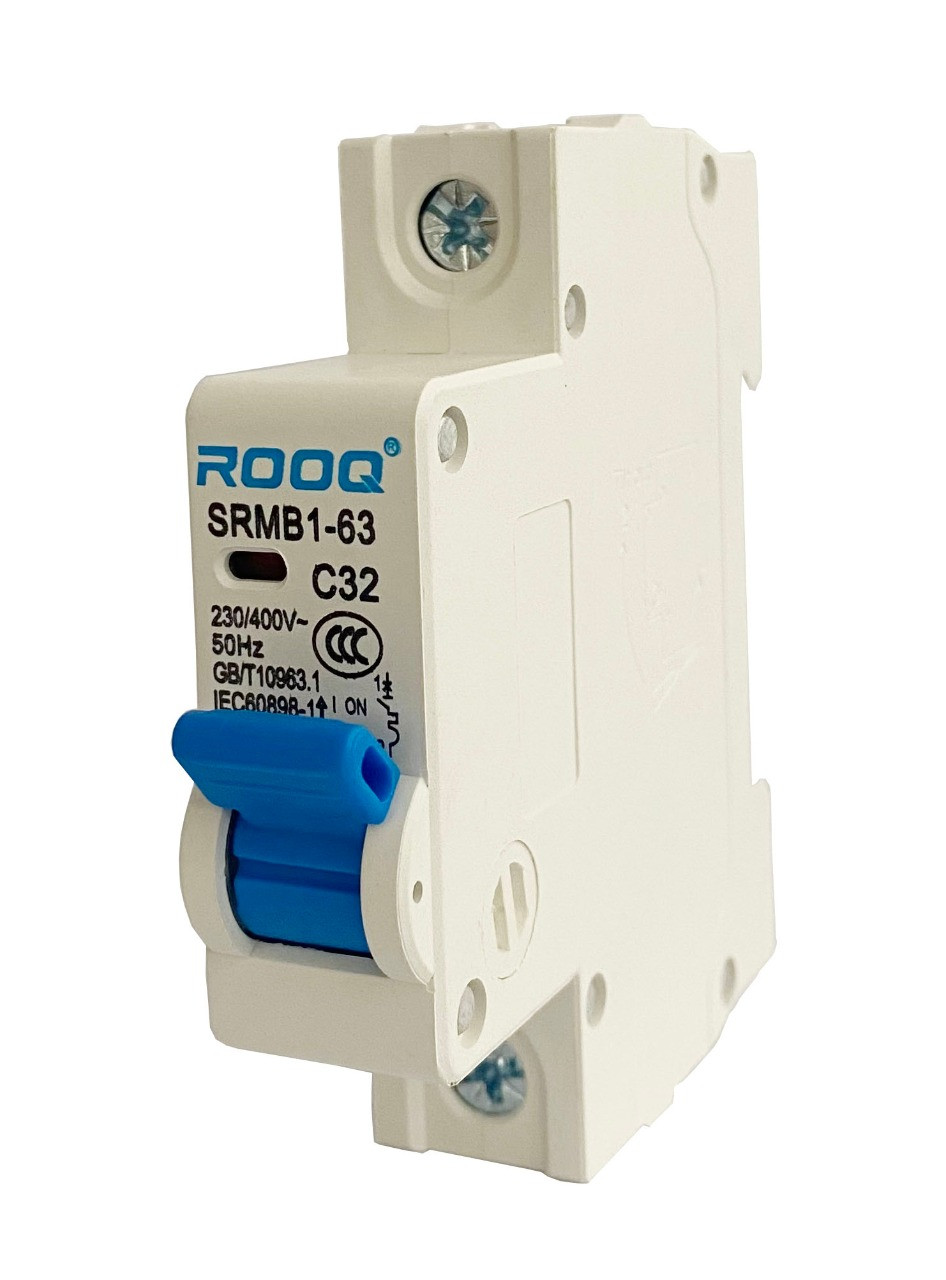 Миниатюрный автоматический выключатель ROOQ SRMB1-63/2P C10A - фото 10 - id-p105303689