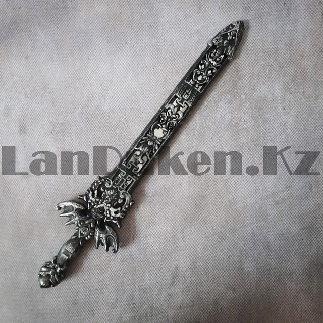 Меч игрушечный пластиковый серебряный 46 см