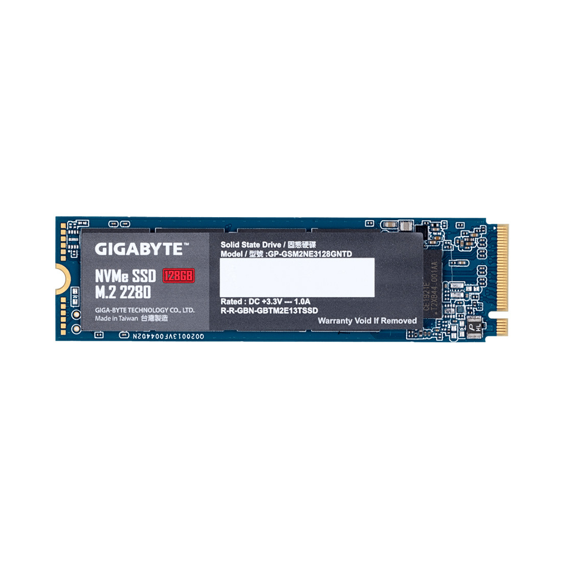 Gigabyte GP-GSM2NE3128GNTD SSD-накопитель 128GB, M.2, PCI-E 3.0x4, NVMe, 1500/550 Мб/с - фото 2 - id-p105318338