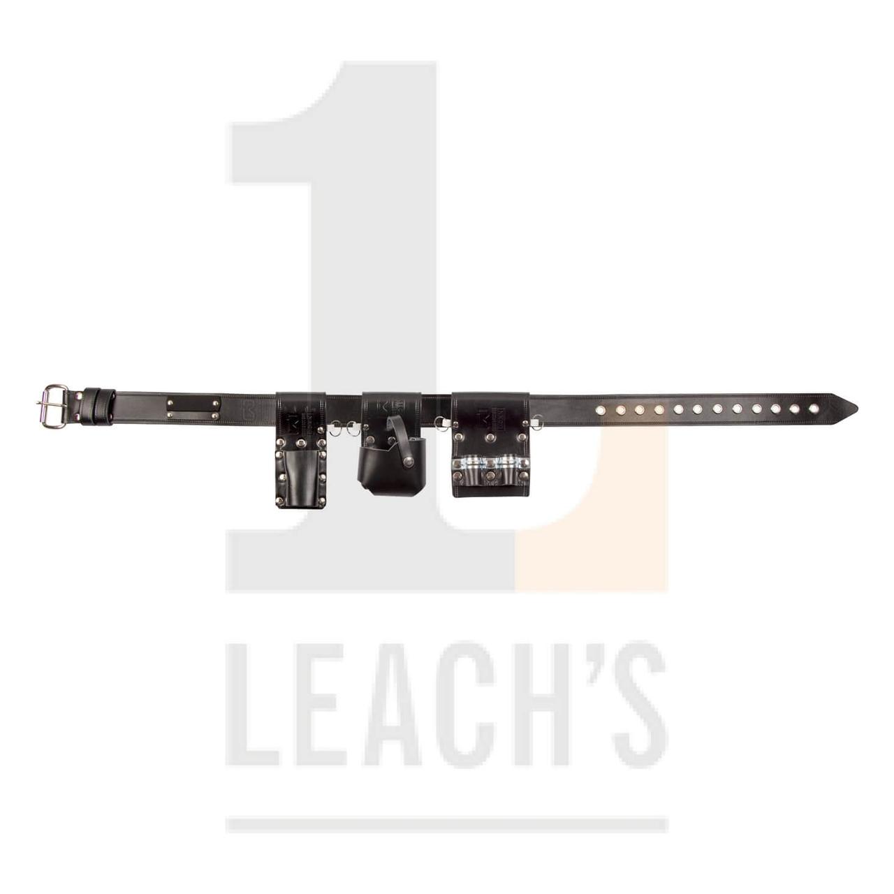 BIG BEN Scaffolders Leather Belt Set with Tether Anchor Points on Frogs - Black / BIG BEN комлект на кожаный - фото 2 - id-p105318455