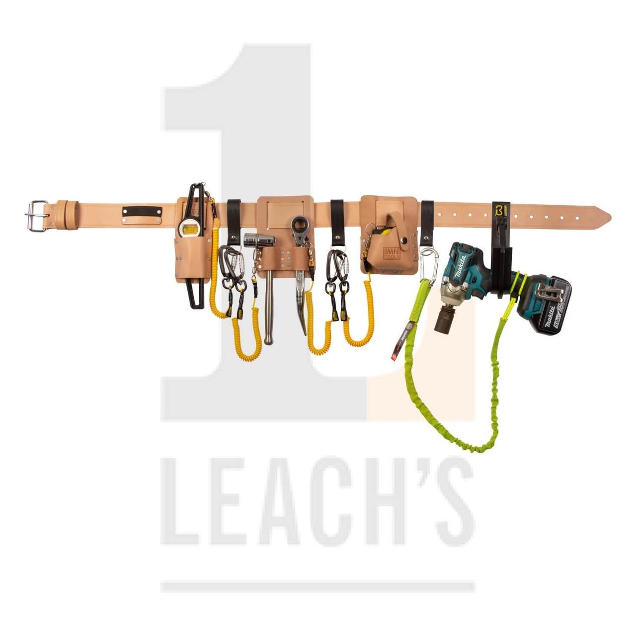 IMN Contractors Leather Tethered Tool & Belt Set c/w Gorilla Safety Hook & Makita Impact Wrench / IMN кожаный - фото 2 - id-p105318570