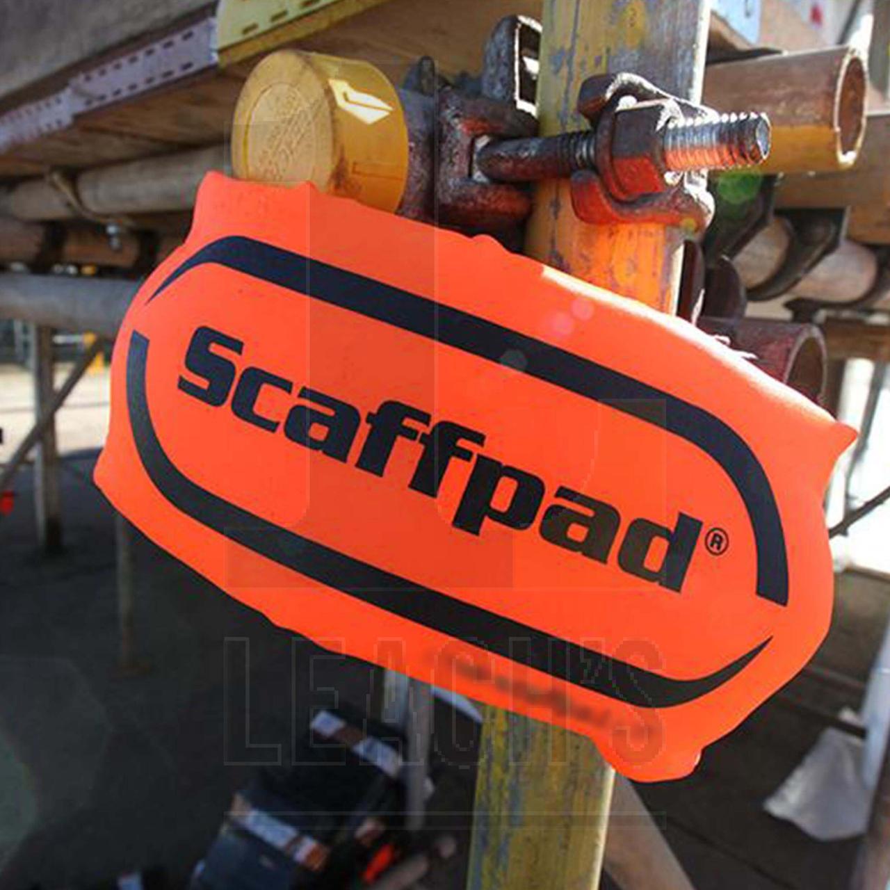 Hi-Vis Orange Scaffpad Fitting Protector / Оранжевая защитная сигнальная накладка на арматуру - фото 1 - id-p105318645