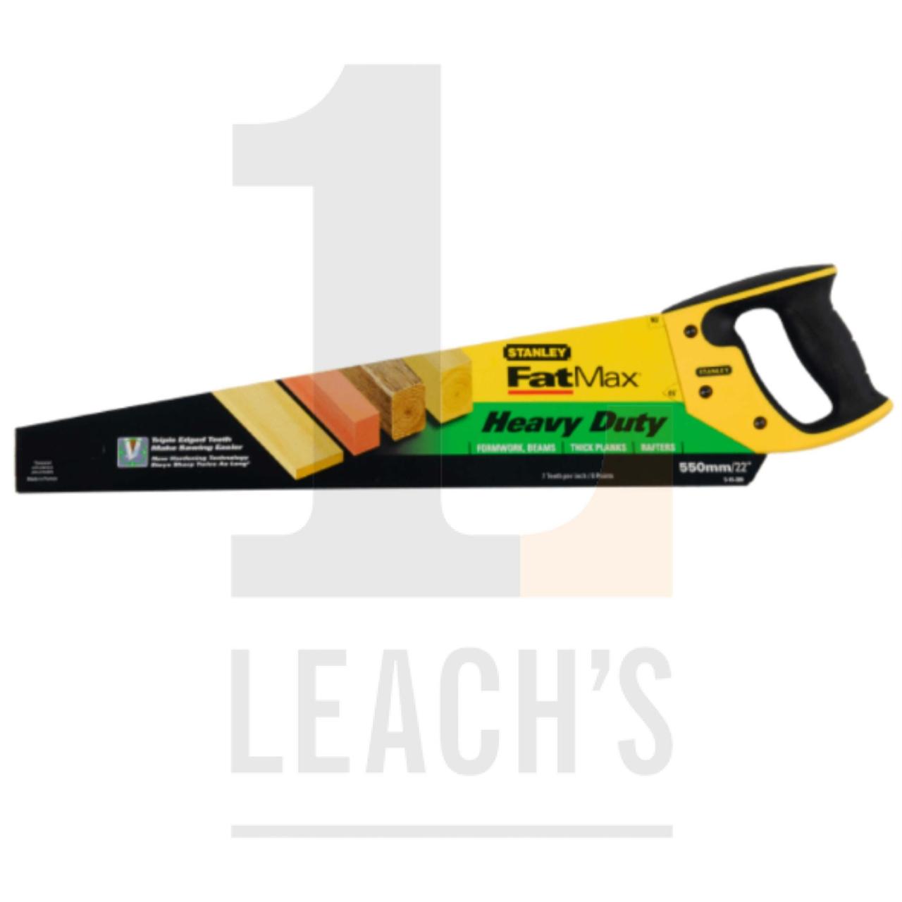 Stanley FatMax Heavy Duty Handsaw 22in / Stanley FatMax 22in сверхмощная столярная ножовка - фото 1 - id-p105318950