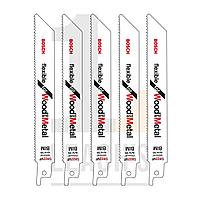 6" Bosch Wood/Metal Cut Recip Blades (Pack 5) / Bosch 6" Прямое лезвие по древесине/металлу (упаковка из 5 шт)