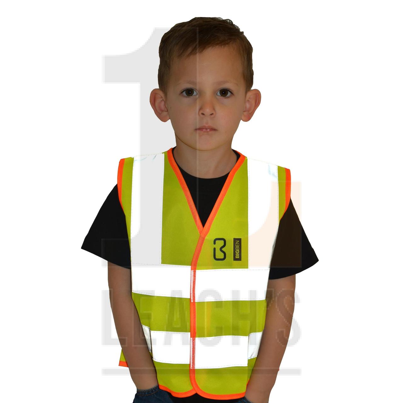 BIG BEN Kid s Hi-Vis Waistcoat Yellow / BIG BEN детский сигнальный жилет желтый - фото 1 - id-p105319275