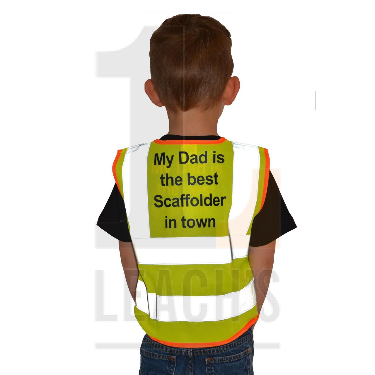 BIG BEN Kid s Hi-Vis Waistcoat Yellow / BIG BEN детский сигнальный жилет желтый - фото 2 - id-p105319275