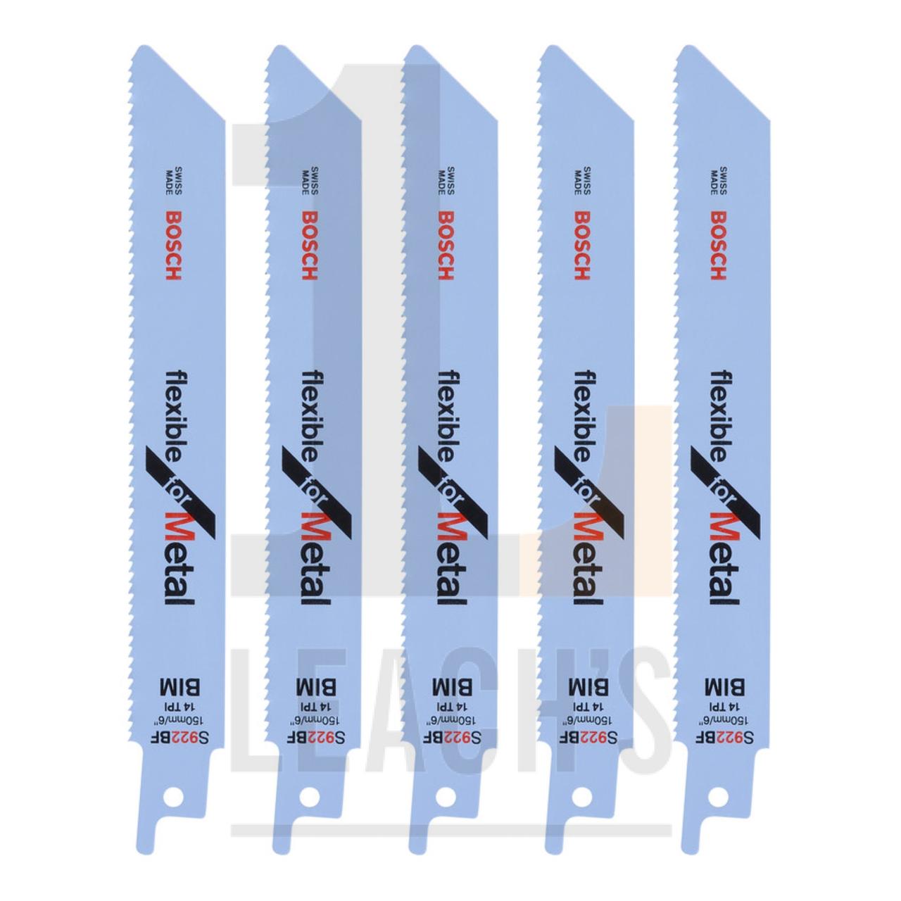 6" Bosch Metal Cut Recip Blades (Pack 5) / Bosch 6" Прямое лезвие по древесине (упаковка из 5 шт) - фото 1 - id-p105319315