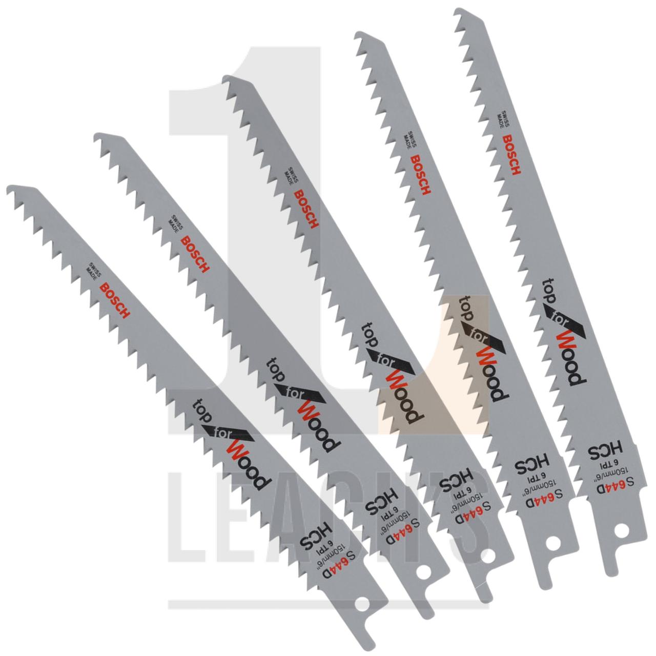 6" Bosch Wood Cut Recip Blades (Pack 5) / Bosch 6" Прямое лезвие по металлу (упаковка из 5 шт) - фото 1 - id-p105319336