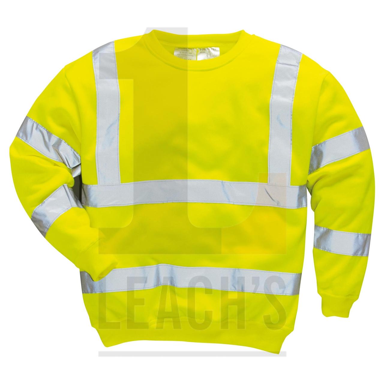 Hi Vis Sweatshirt / Jumper Yellow / Толстовка / Джемпер Желтый со светоотражателями - фото 1 - id-p105319621