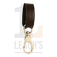 Leach's Flat Spanner Clip - Black Leather / Leach's Плоский зажим для гаечного ключа - черная кожа