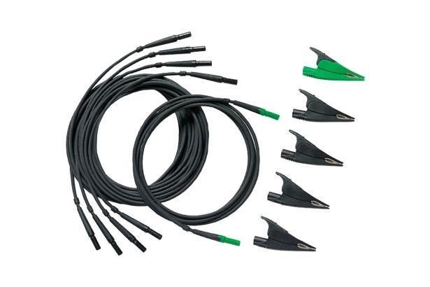 Fluke TLS430 измерительные провода и зажимы типа "крокодил" (4 черных, 1 зеленый) - фото 1 - id-p105320223