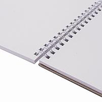 Скетчбук, белая бумага 120 г/м2, 145х205 мм, 40 л., гребень, жёсткая подложка, BRAUBERG ART DEBUT, фото 5