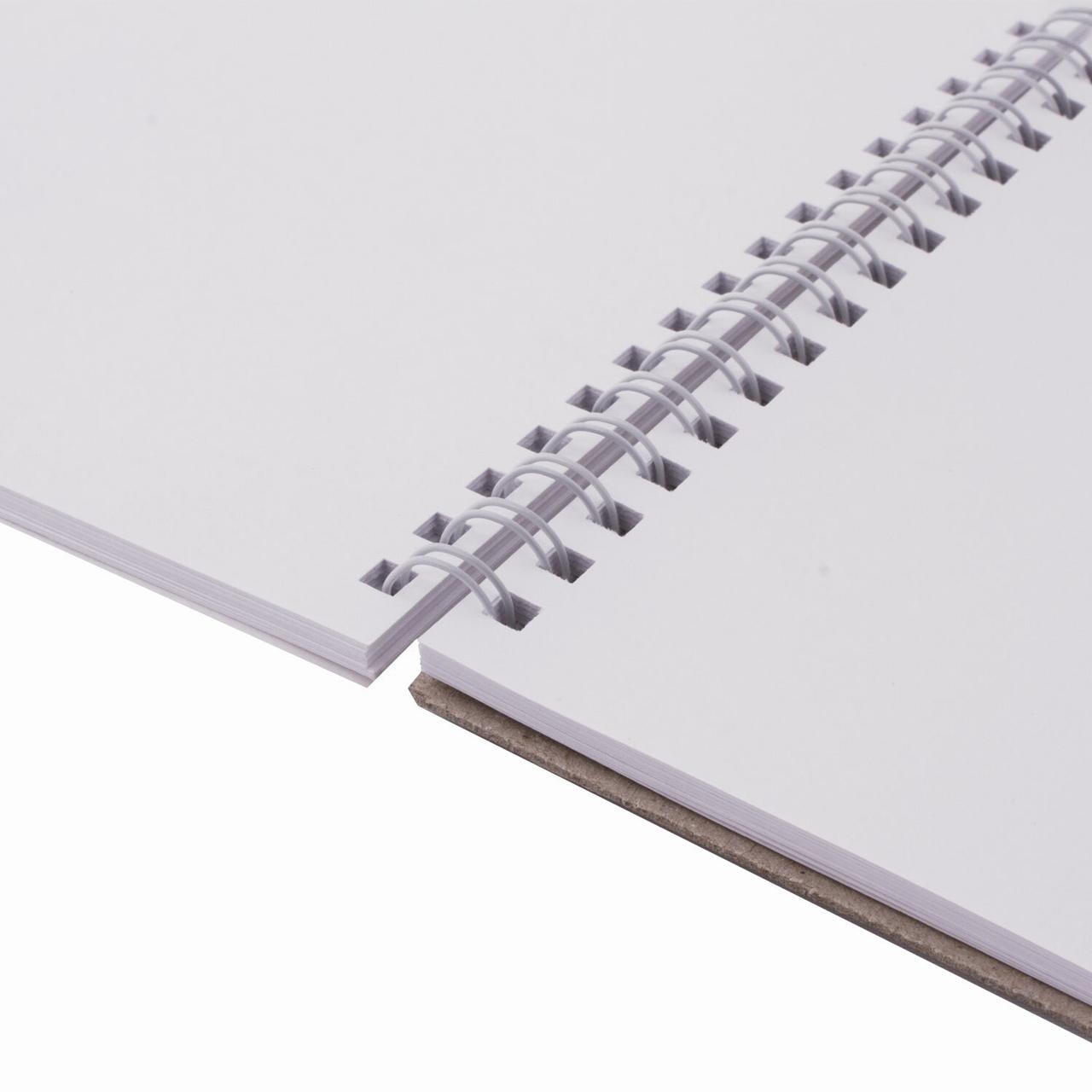 Скетчбук, белая бумага 120 г/м2, 145х205 мм, 40 л., гребень, жёсткая подложка, BRAUBERG ART DEBUT - фото 5 - id-p105322116