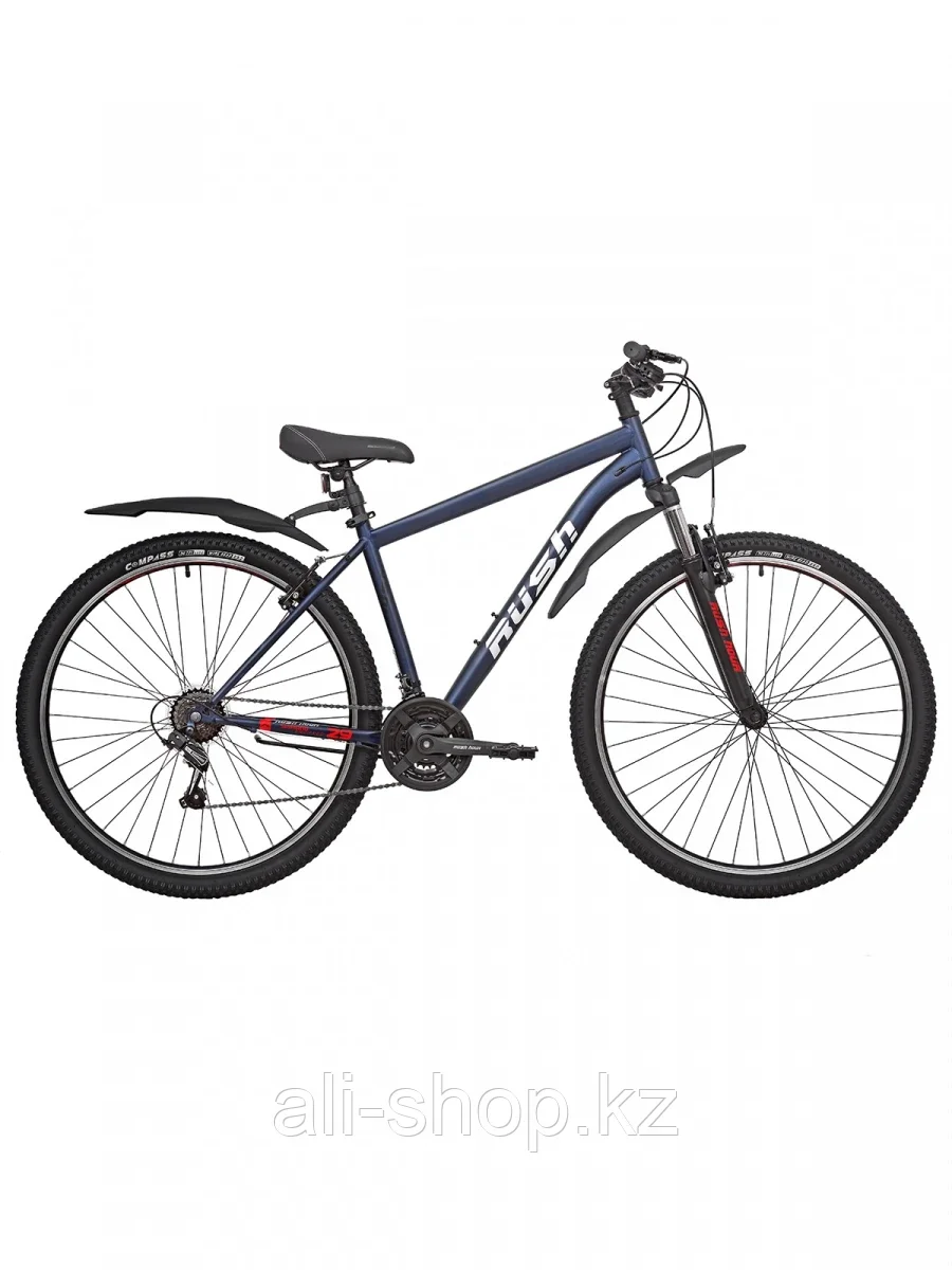 Велосипед горный 29" RX900 V-brake ST 18ск RUSH HOUR синий - фото 1 - id-p105332833