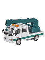 Модель машины ISUZU ELF Самогруз 1:35 (13,5см) инерция 527-8 белый