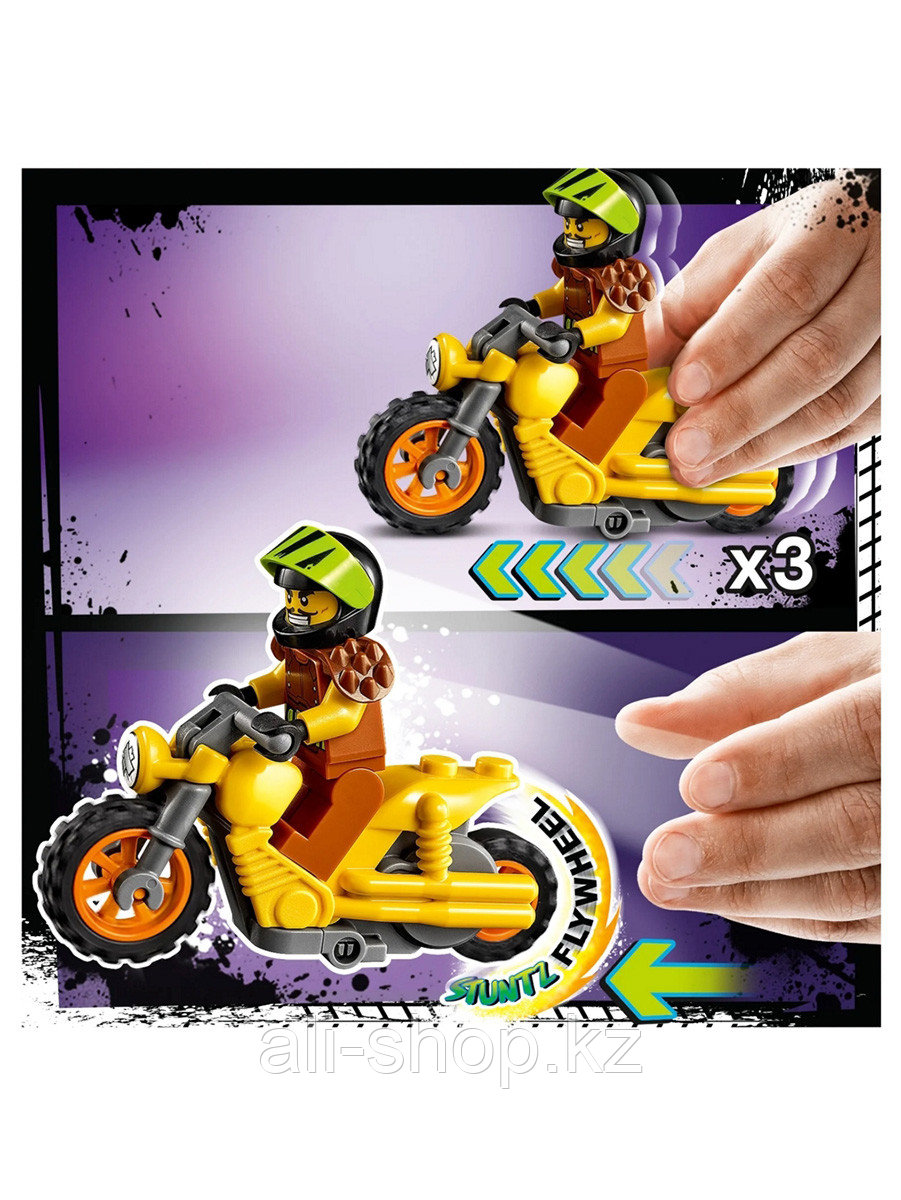 Конструктор Разрушительный трюковый мотоцикл 60297 LEGO City - фото 5 - id-p105329906