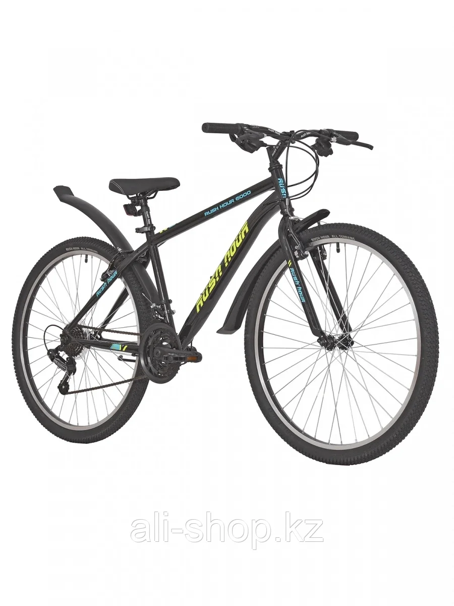 Велосипед горный 26" 6000 V-brake ST 18ск RUSH HOUR, черный - фото 2 - id-p105332885