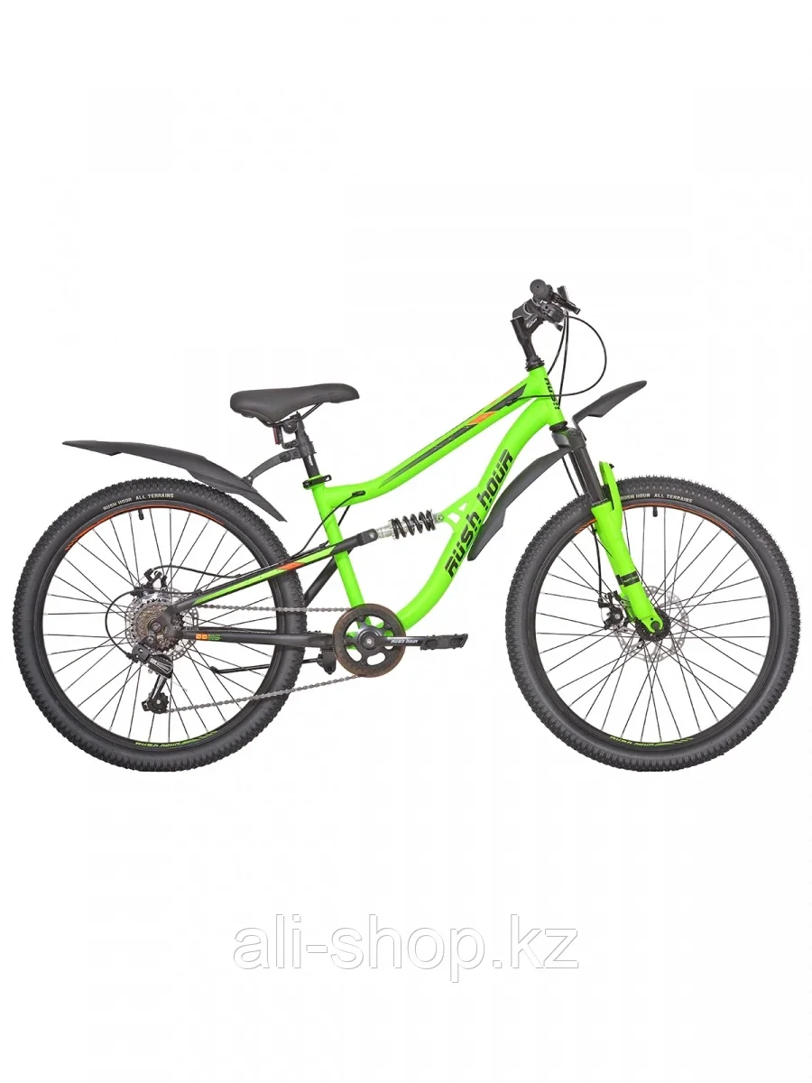 Велосипед подростковый 24" FS475 DISC ST 6ск RUSH HOUR зеленый - фото 1 - id-p105332897