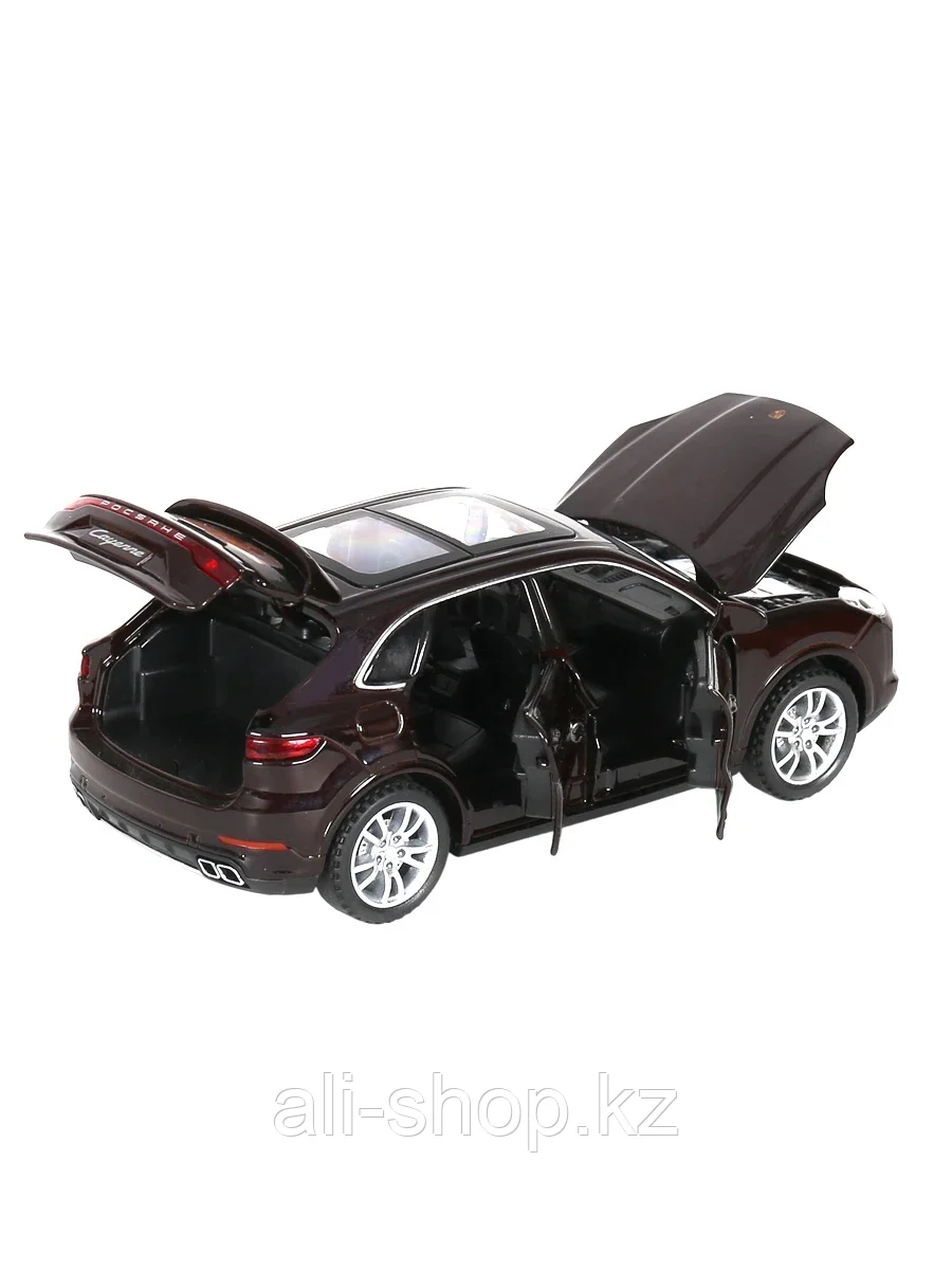 Модель машины Porsche Cayenne 1:32 свет, звук, инерция 24433 коричневый - фото 3 - id-p105325955