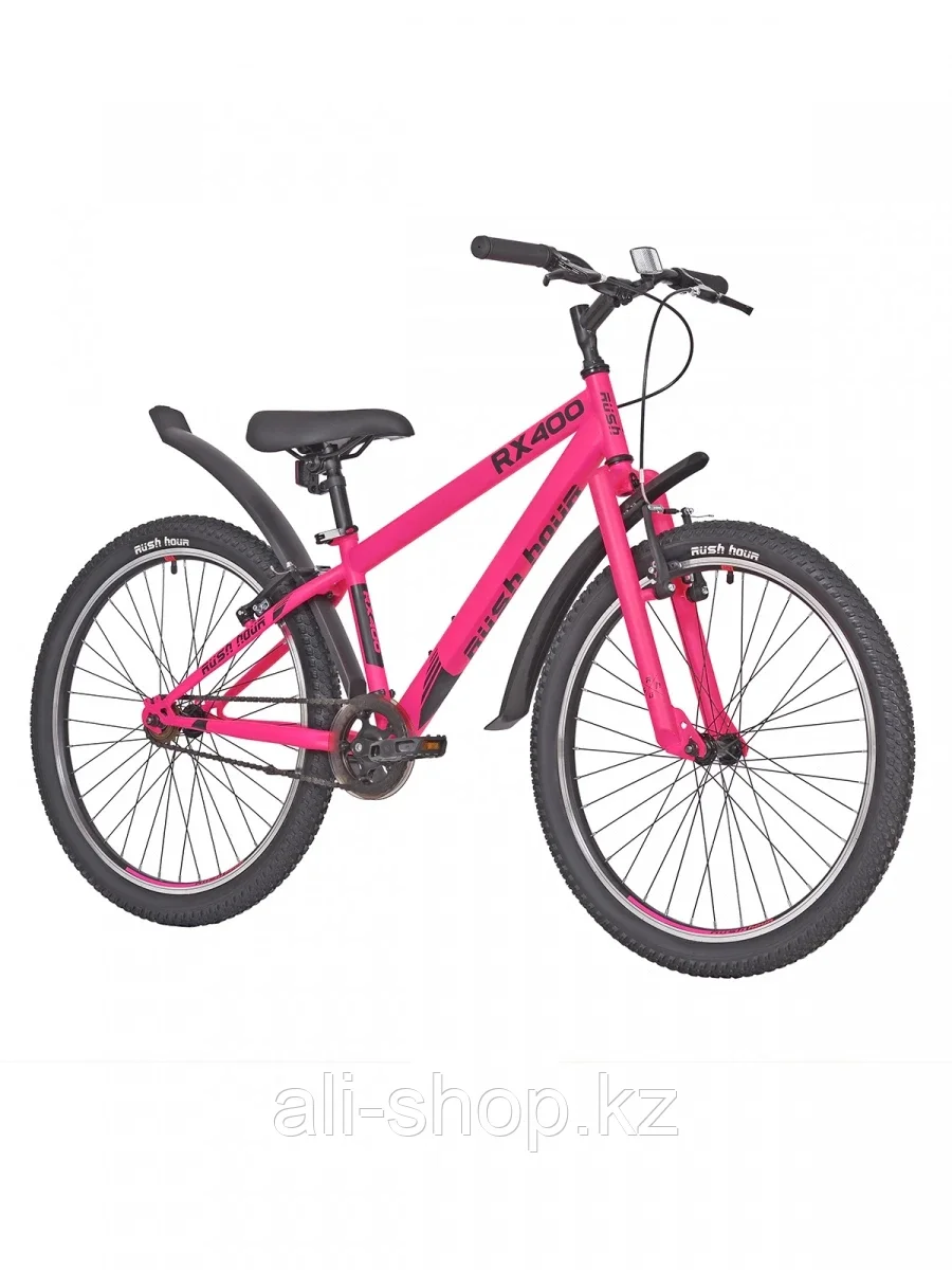 Велосипед подростковый 24" RX400 V-brake ST 1ск RUSH HOUR розовый - фото 2 - id-p105332905