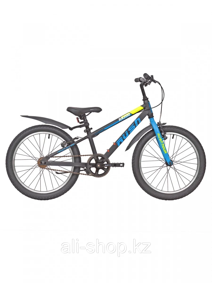 Велосипед подростковый 20" RX 200 V-brake ST 1ск RUSH HOUR черный - фото 1 - id-p105332911