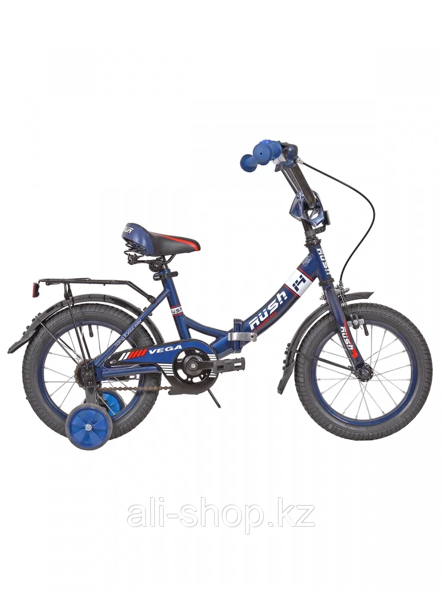 Велосипед детский складной 14" VEGA 140 RUSH HOUR синий - фото 1 - id-p105332913
