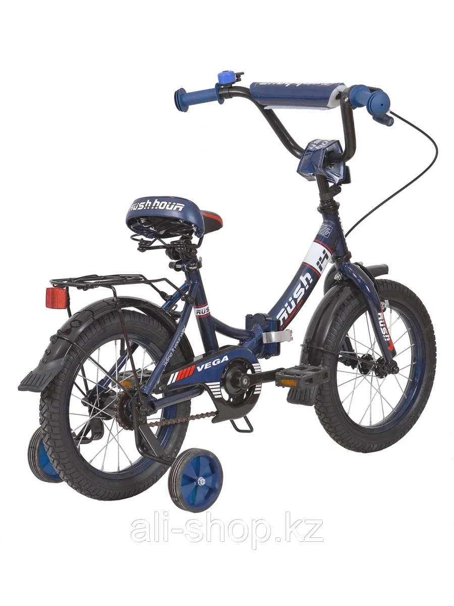 Велосипед детский складной 14" VEGA 140 RUSH HOUR синий - фото 3 - id-p105332913