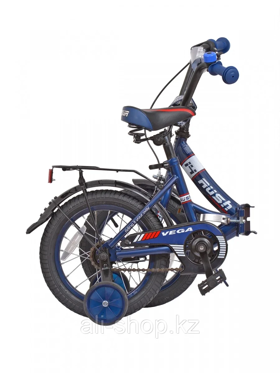Велосипед детский складной 14" VEGA 140 RUSH HOUR синий - фото 4 - id-p105332913