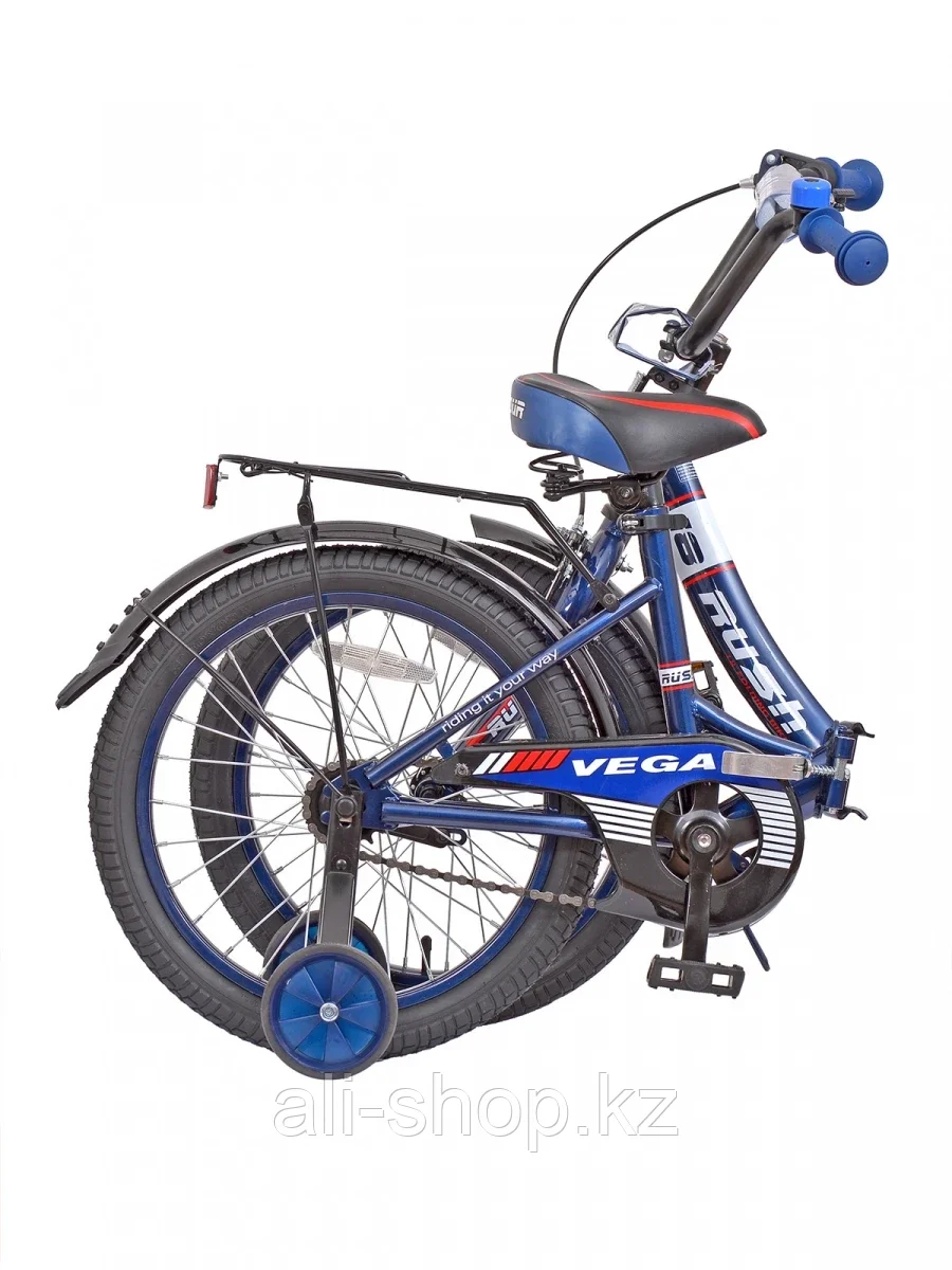 Велосипед детский складной 18" VEGA 180 RUSH HOUR синий - фото 4 - id-p105332915