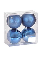 Набор шаров 10 см 4 шт синий 058D-1334D