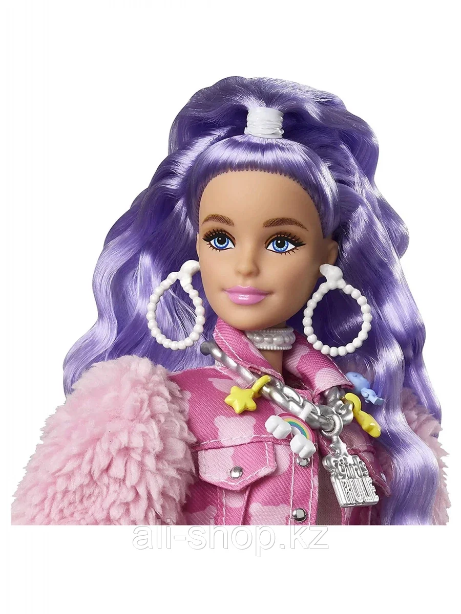 Кукла Barbie GXF08 Экстра Милли с сиреневыми волосами - фото 4 - id-p105325085