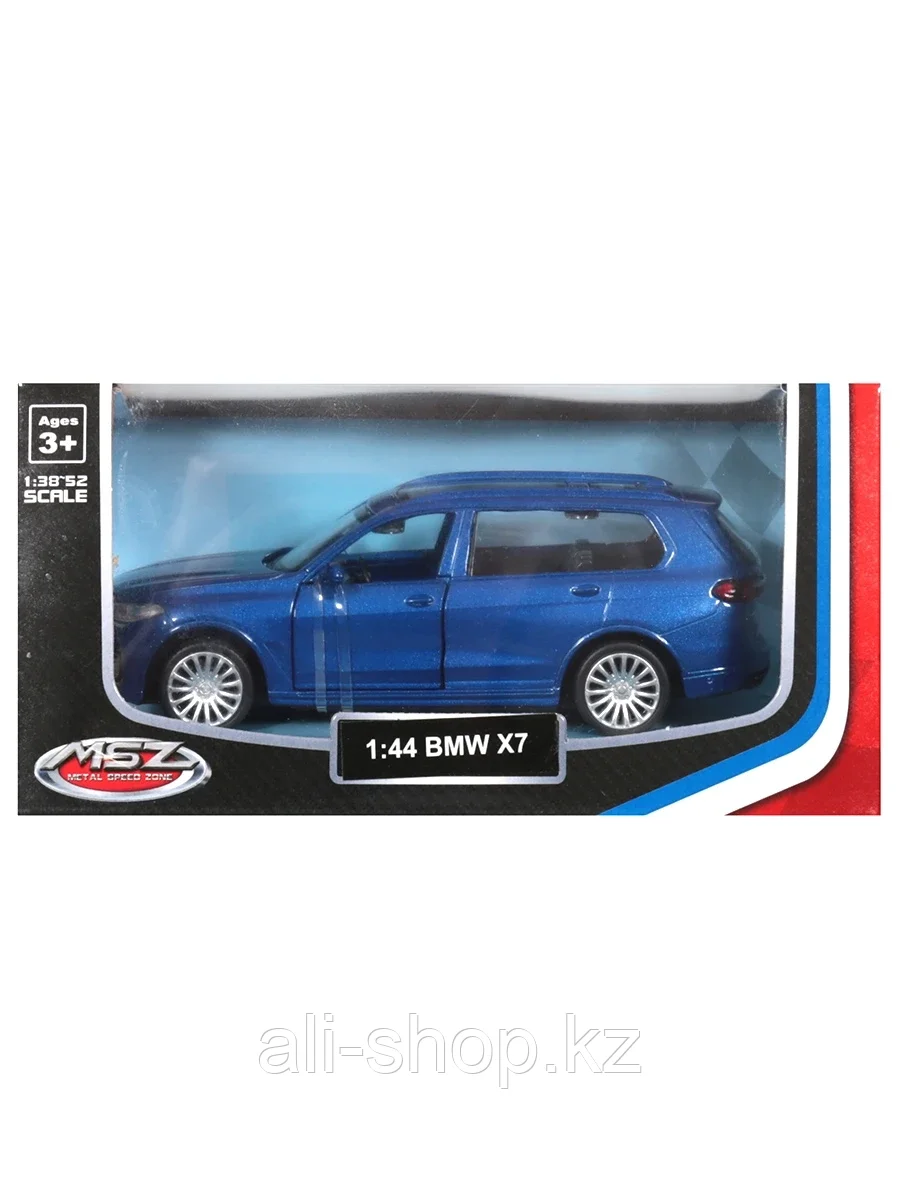 Модель машины BMW X7 1:44 (11,5см) 67347 инерция Синий - фото 2 - id-p105326188