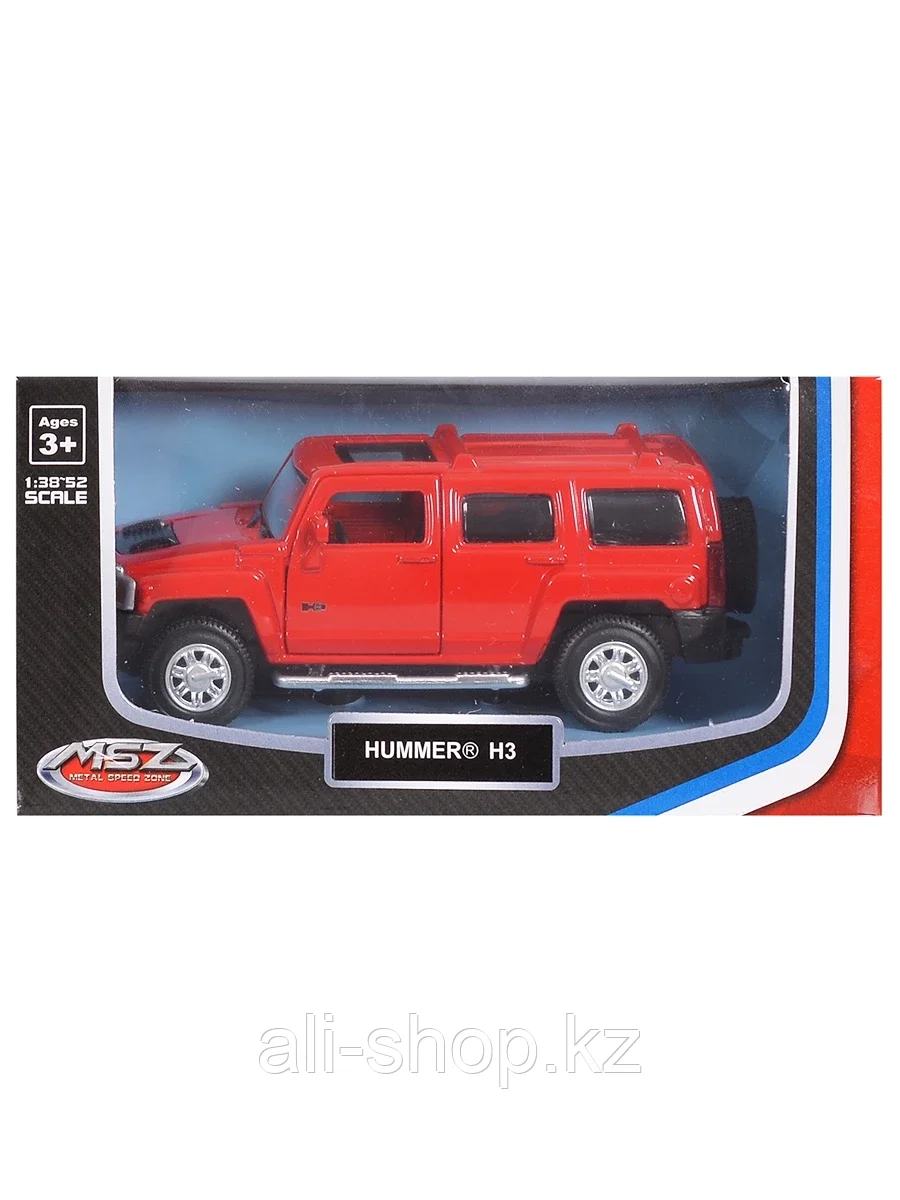 Модель машины Hummer H3 1:43 (11,5см) 67301 инерция Красный - фото 2 - id-p105326219