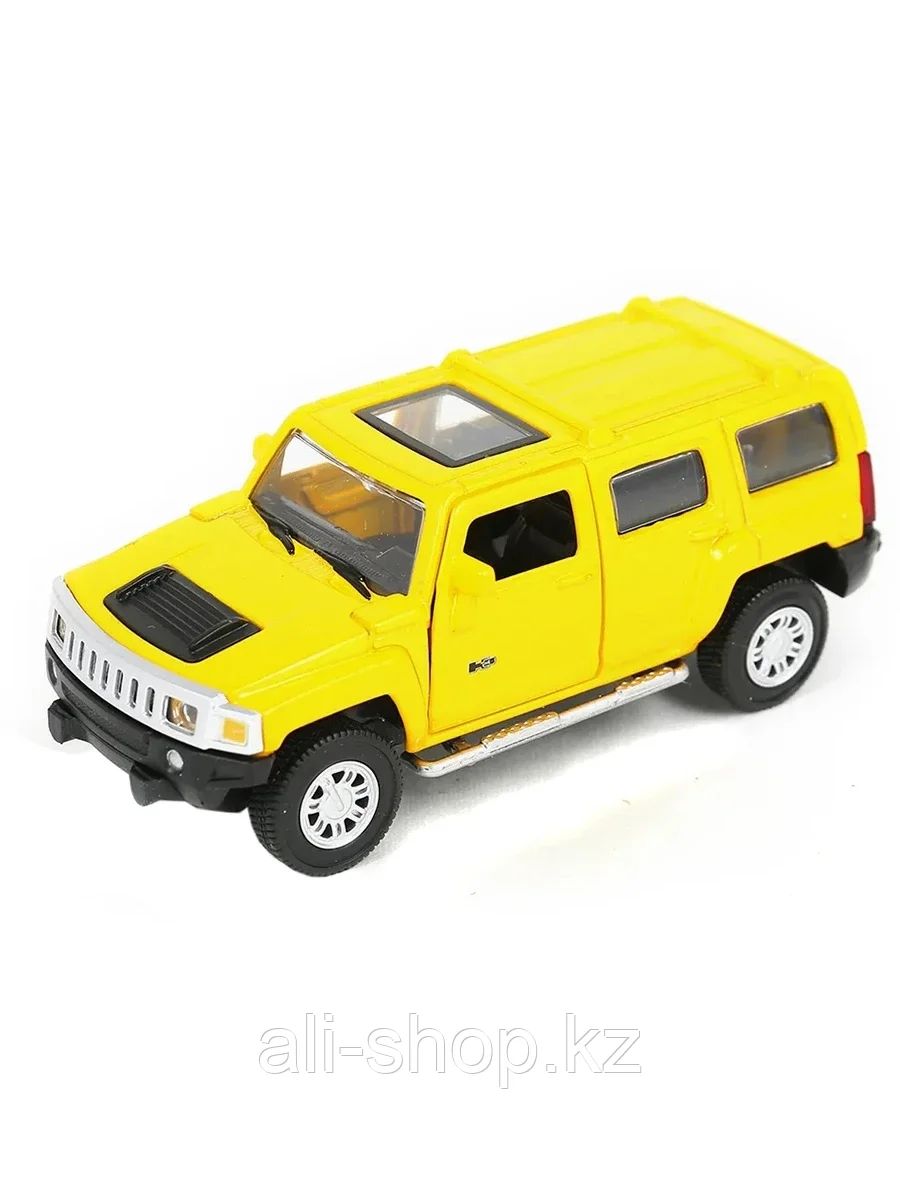 Модель машины Hummer H3 1:43 (11,5см) 67301 инерция Желтый - фото 1 - id-p105326245
