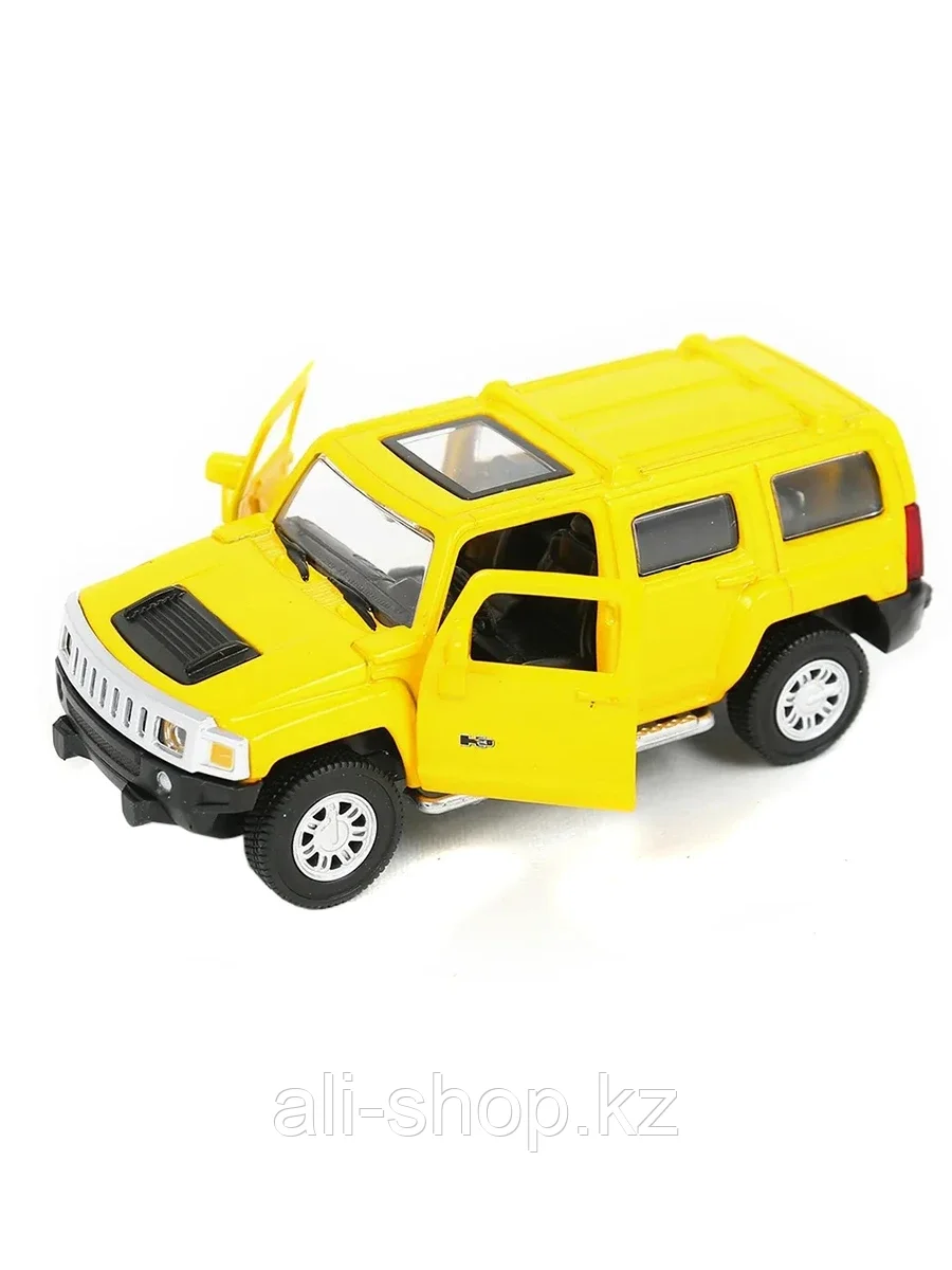 Модель машины Hummer H3 1:43 (11,5см) 67301 инерция Желтый - фото 3 - id-p105326245