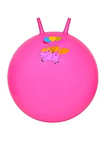Мяч с рожками 65 см розовый с Пони Розовый